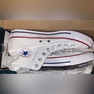 Men’s White Converse High top